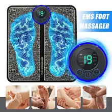EMS ELECTRIC FOOT MASSAGER PAD RELIEF PAIN